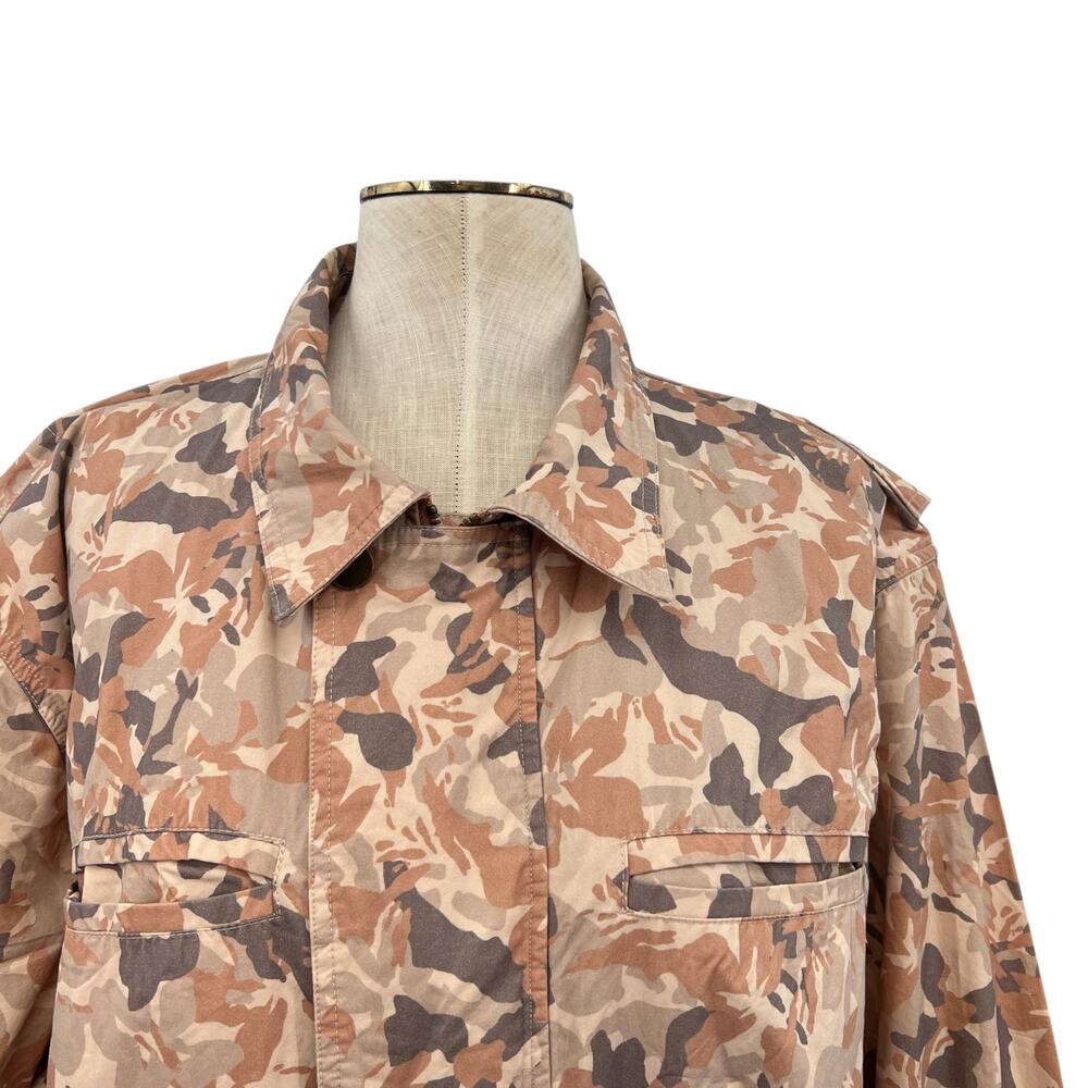 The Upside Henley Rover Utility Jacket Organic Cotton Printed Camo Size‎ L US 10 - Picture 3 of 16